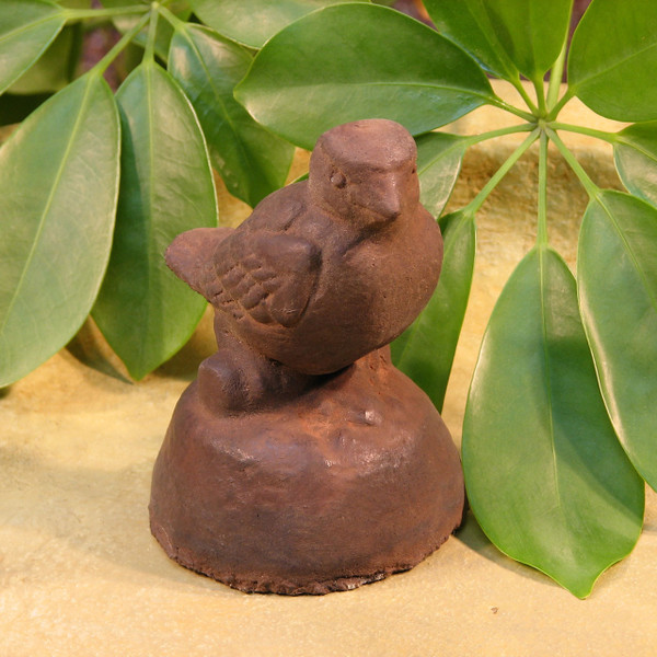 Bird statues lovely sparrow decor made of cement for outdoor use